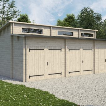 Dubbel garage Favori 5.7m x 7.7m; (43.7 m²)