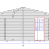 Tivoli - Dubbele carport met schuur (5,95 m x 7.5m), 44mm