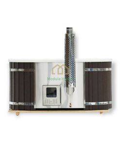 Vierkante hottub en acrylique met geïntegreerde kachel