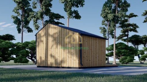 Houten hut – TONIA 12 m² (34 mm + 19 mm houten bekleding)