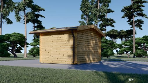Houten hut - Olymp 12 m² (4×3), 44mm