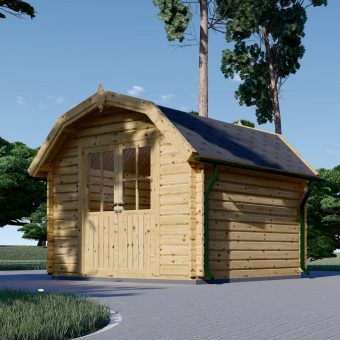 Houten hut – Orlando 9 m², 34mm