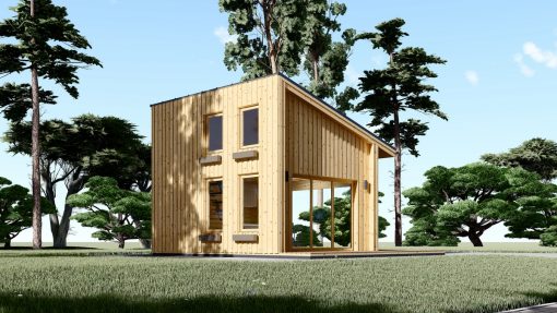 Houten huis SOPHIA 20 m² (44 mm + houten bekleding)