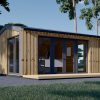 Houten hut – EMMY 20 m² (34 mm + houten bekleding)