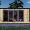 Houten hut – EMMY 25 m² (34 mm + houten bekleding)