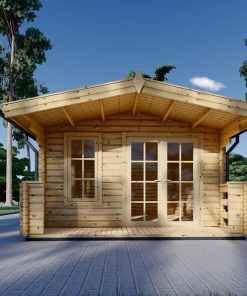 Houten hut – KING 20 m² (44 mm), 4×5 m