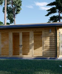 Houten hut MIA (44 mm), 5.5×5.5 m, 30 m²
