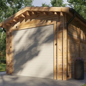 Garage voor camper (44 mm), 4×8 m, 32 m²